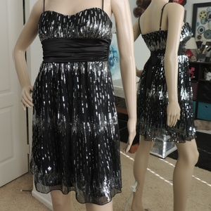 Speckless Back Dress with Sequins
